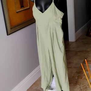 Double Crazy Women's Jumpsuit size large light mint green
